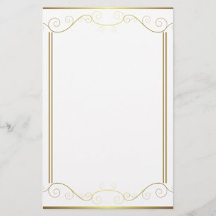 Goldplatten-Briefpapier Briefpapier