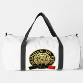 Goldplattierter brasilianischer Jiu-Jitsu-Schwarzg Duffle Bag (Vorderseite)