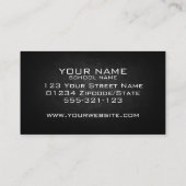 Goldplattierter Wing Chun Instructor Visitenkarte (Rückseite)