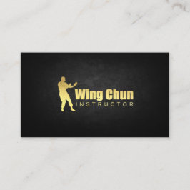 Goldplattierter Wing Chun Instructor Visitenkarte