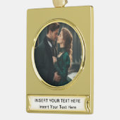 Goldplattiertes Bannerdekor mit benutzerdefinierte Banner-Ornament Gold (Links)