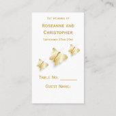 Goldplatzierung - Kartendesign Platzkarte (Rückseite)