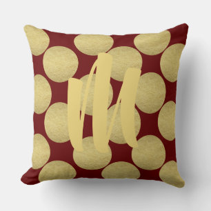 Goldpolka-Dots Kissen