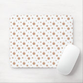 Goldpolka dots napkins mousepad (Mit Mouse)