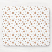 Goldpolka dots napkins mousepad (Vorne)
