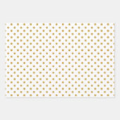 Goldpolka-Muster - kundenspezifischer Hintergrund Geschenkpapier Set (Vorderseite)