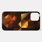 Goldpolygon: 3D Abstrakt Rendering Case-Mate iPhone Hülle (Rückseite (Horizontal))