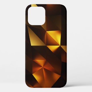 Goldpolygon: 3D Abstrakt Rendering Case-Mate iPhone Hülle