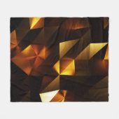 Goldpolygon: 3D Abstrakt Rendering Fleecedecke (Vorderseite (Horizontal))