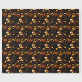 Goldpolygon: 3D Abstrakt Rendering Geschenkpapier (Flach)