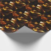 Goldpolygon: 3D Abstrakt Rendering Geschenkpapier (Ecke)