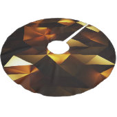 Goldpolygon: 3D Abstrakt Rendering Polyester Weihnachtsbaumdecke (Schrägansicht)