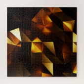 Goldpolygon: 3D Abstrakt Rendering Puzzle (Horizontal)