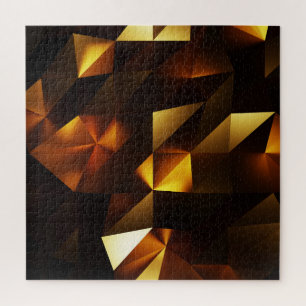 Goldpolygon: 3D Abstrakt Rendering Puzzle