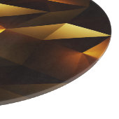 Goldpolygon: 3D Abstrakt Rendering Schneidebrett (Ecke)