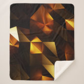 Goldpolygon: 3D Abstrakt Rendering Sherpadecke (Vorderseite)