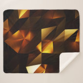 Goldpolygon: 3D Abstrakt Rendering Sherpadecke (Vorderseite (Horizontal))