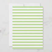 Goldpolygon und Blume Blumengrün Babydusche Einladung (Rückseite)