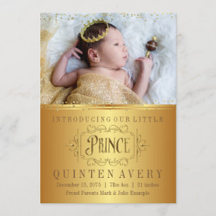 Goldprinz Birth Announcements Ankündigung