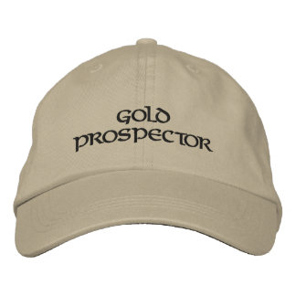Goldprospektor Panning bestickte Hutkappe Kappe
