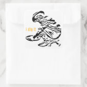 Goldprospektor Quadratischer Aufkleber (Tasche)