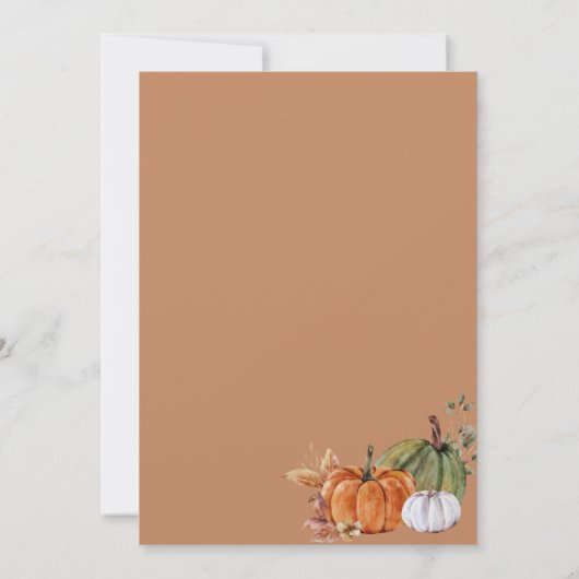 Goldpumpen Elegante Hochzeit im Herbst Geometric Einladung (Rückseite)