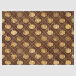 Goldpumpen und Brauner Herbstfall Seidenpapier