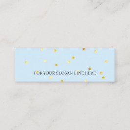 GoldPunkt-Muster-Baby-Blau-Minigeschäfts-Karte Mini Visitenkarte
