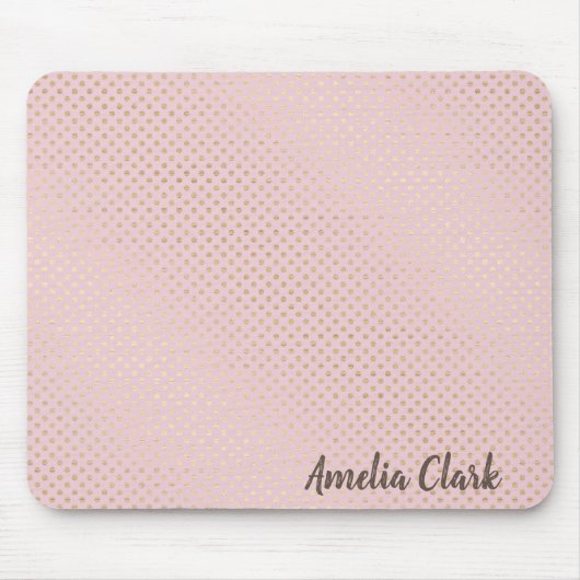 Goldpunkte schimmern in Rosa Mousepad (Vorne)