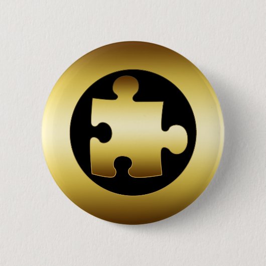GOLDpuzzlespiel-STÜCK Button (Vorderseite)