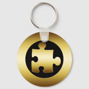 GOLDpuzzlespiel-STÜCK Schlüsselanhänger