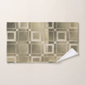 Goldquadrate, moderne geometrische Galerie Badhandtuch Set (Handtuch)