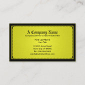 Goldraffinationen Visitenkarte (Rückseite)