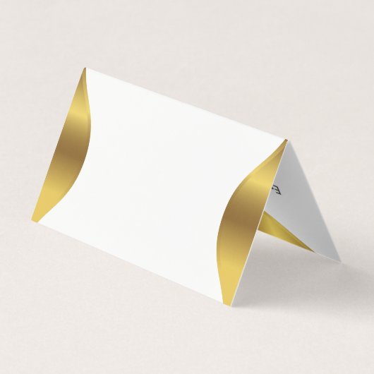 Goldrahmen auf weiß visitenkarten (Rückseite)