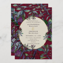 Goldrahmen aus Burgunder Wasserfarbe