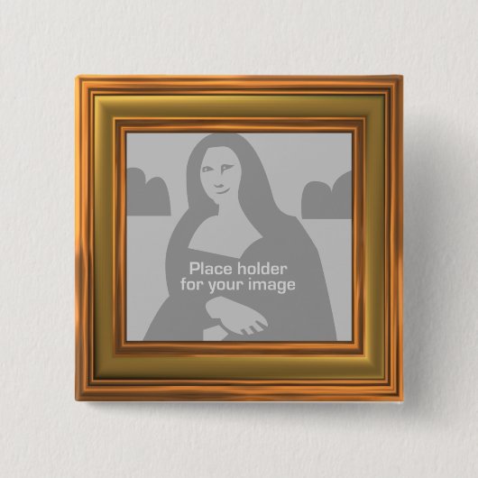 Goldrahmen Button (Vorderseite)