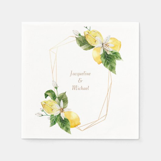 Goldrahmen-Cocktail Napkins Serviette (Vorderseite)