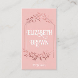 Goldrahmen der eleganten Rose Visitenkarte