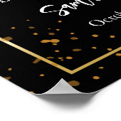 Goldrahmen einfach, modern und spektakulär poster (Ecke)