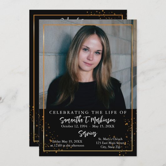 Goldrahmen einfach, modern und spektakulär programm (Vorne/Hinten)