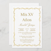 Goldrahmen - Einladung (Vorne/Hinten)