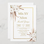 Goldrahmen - Einladung (Vorne/Hinten)