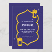 Goldrahmen-Einladung Einladung (Vorne/Hinten)