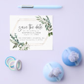 Goldrahmen für den Haushalt Save the Date Flyer (Einzeln)