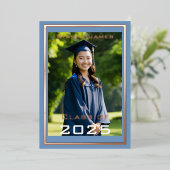 Goldrahmen für Rose - Klasse 2025 Folieneinladung (Stehend vorne)