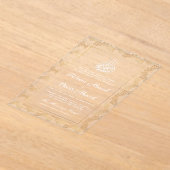 Goldrahmen für Verzierte islamische Hochzeit Acryleinladungen (Ablage )