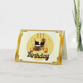 Goldrahmen-Geburtstag Einladung