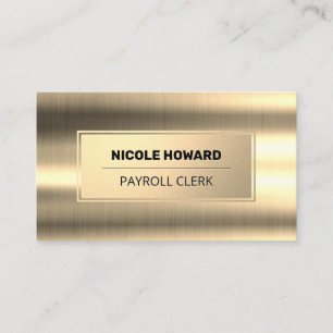 Goldrahmen Gold-Metallic-Hintergrund Visitenkarte