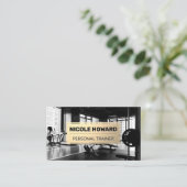 Goldrahmen | GYM Hintergrund Visitenkarte (Stehend Vorderseite)