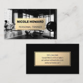 Goldrahmen | GYM Hintergrund Visitenkarte (Vorne/Hinten)